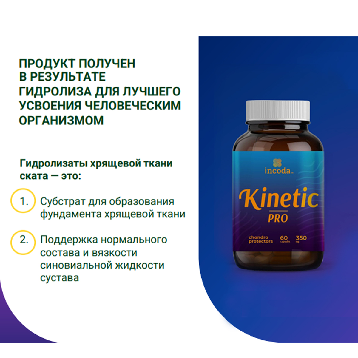Kinetic Pro, Инкода, 60 капсул