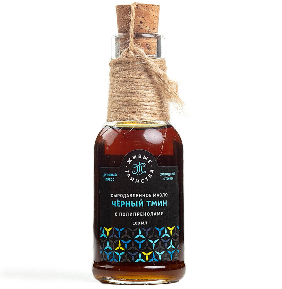 Сыродавленное масло Чёрный тмин с полипренолами, 100 мл