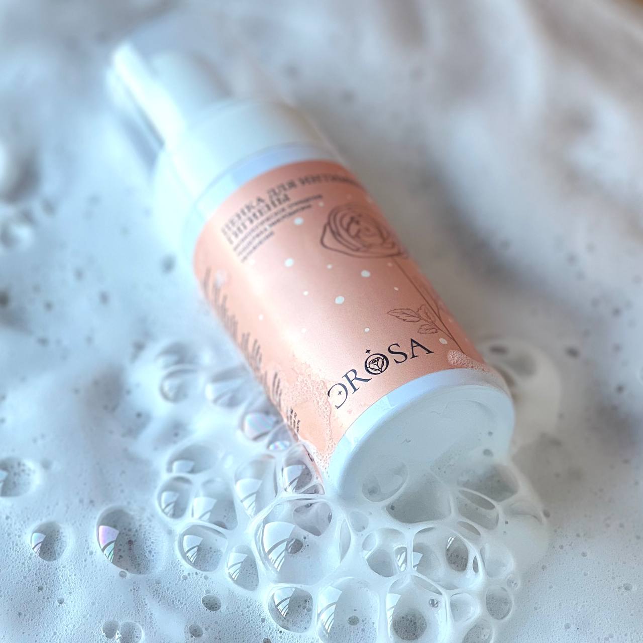 Пенка для интимной гигиены с гидролатом розы, экстрактами ромашки и солодки, ЭROSA, 100 мл