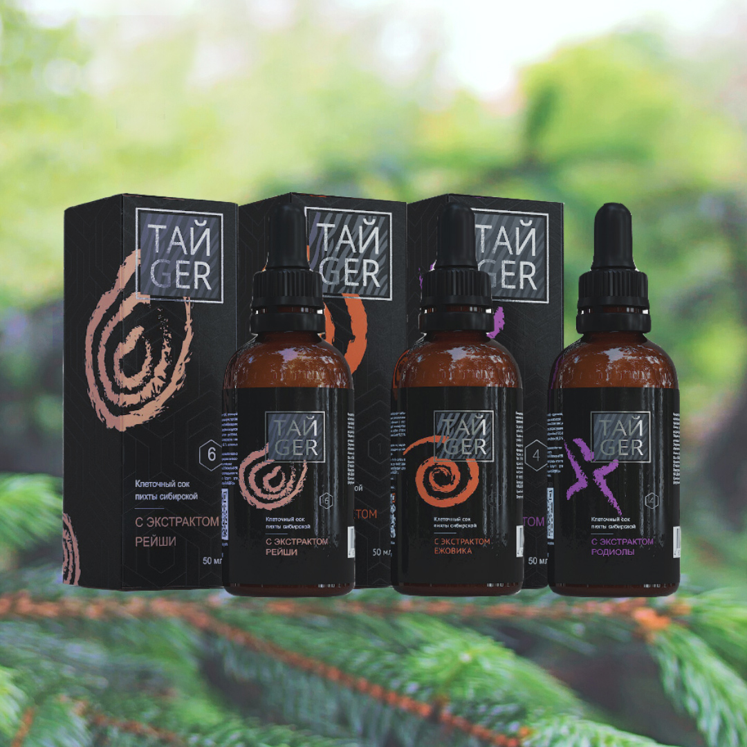 Клеточный сок пихты с экстрактом ежовика ТАЙGER, 50 мл