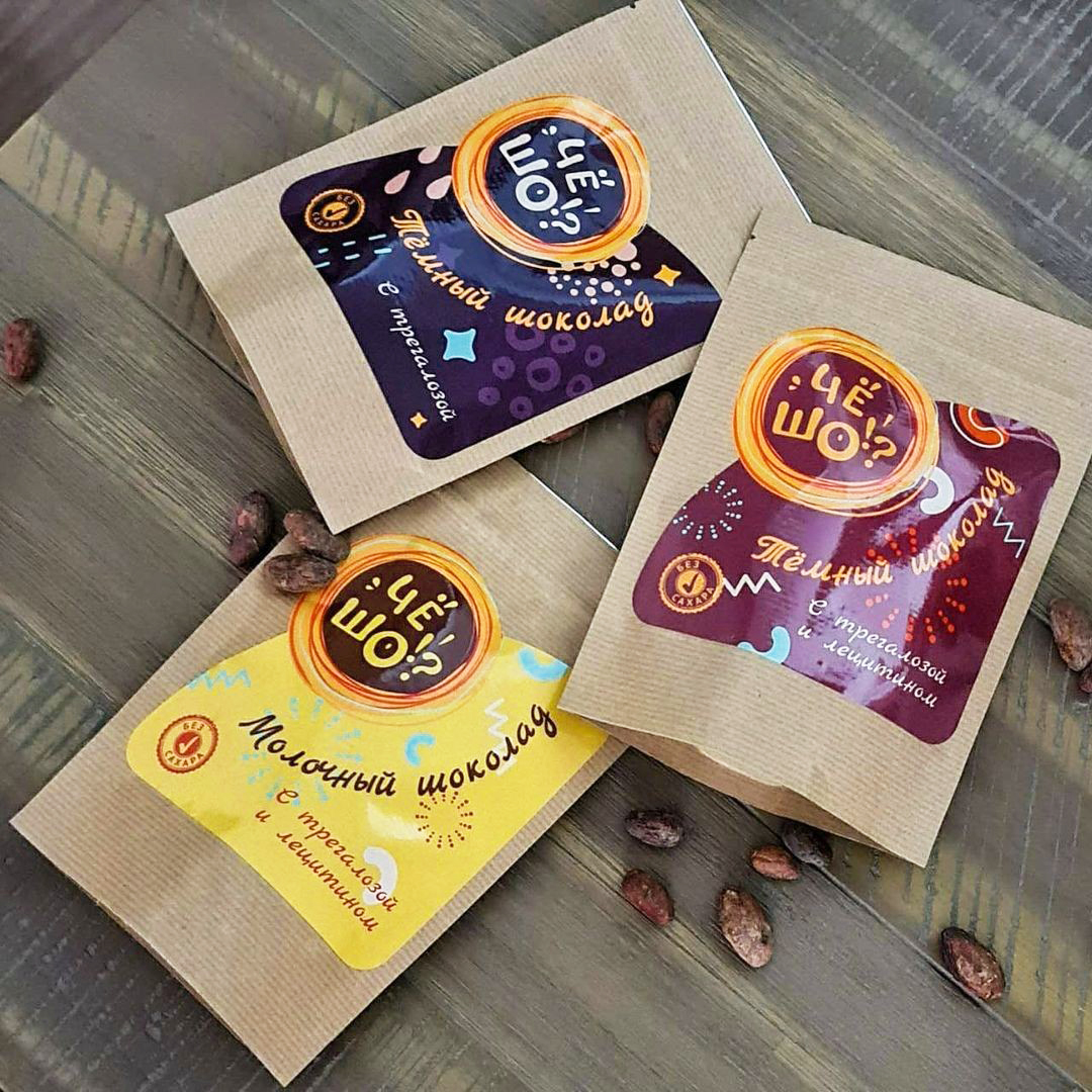 Шоколад ЧЁ ШО тёмный, с трегалозой и лецитином, 100 г