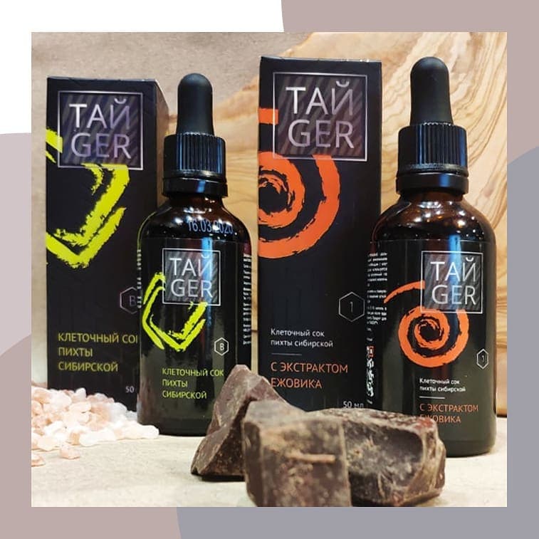 Клеточный сок пихты с экстрактом ежовика ТАЙGER, 50 мл