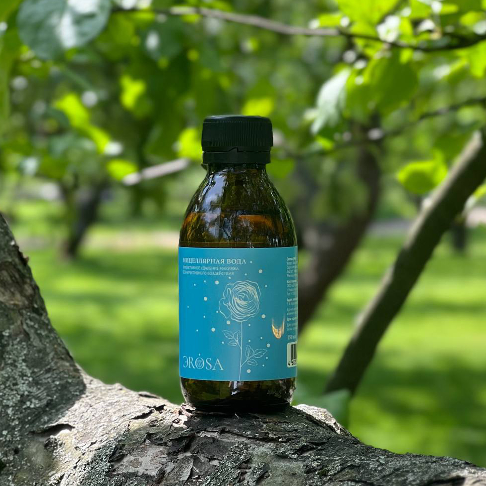 Мицеллярная вода на основе растительного ПАВ, ЭROSA, 150 мл