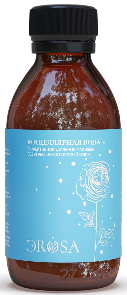 Мицеллярная вода на основе растительного ПАВ, ЭROSA, 150 мл