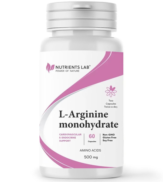 L-аргинин, 60 капсул