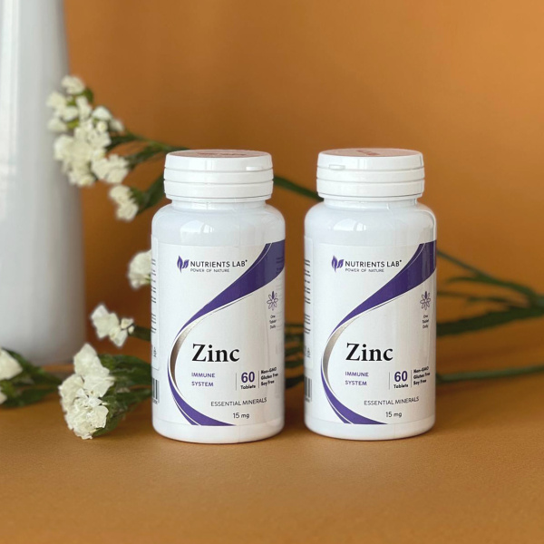 Цинк, 15 мг, 60 таблеток