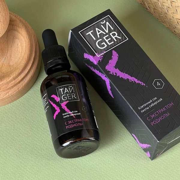 Клеточный сок пихты с экстрактом родиолы ТАЙGER, 50 мл