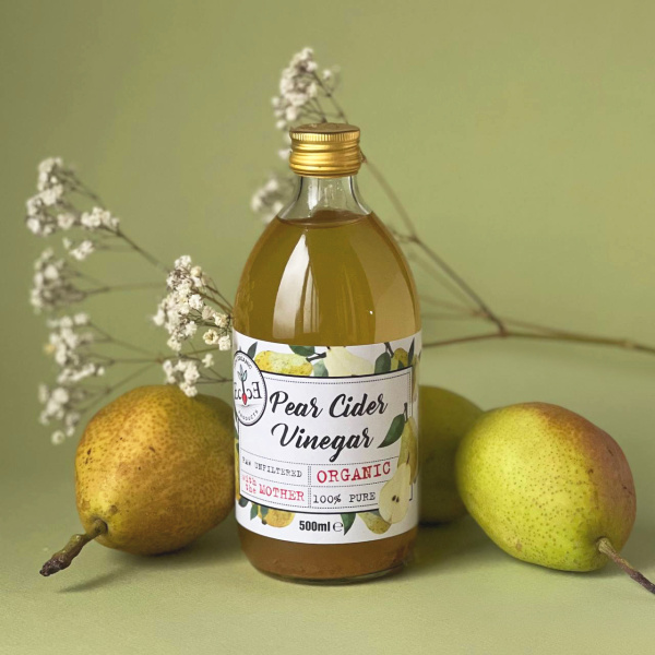 Грушевый органический нефильтрованный уксус из сидра, Ecoce, 500 мл