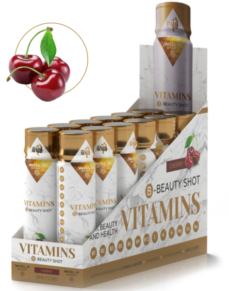 B-комплекс с магнием и витамином C со вкусом вишни / 12 шт