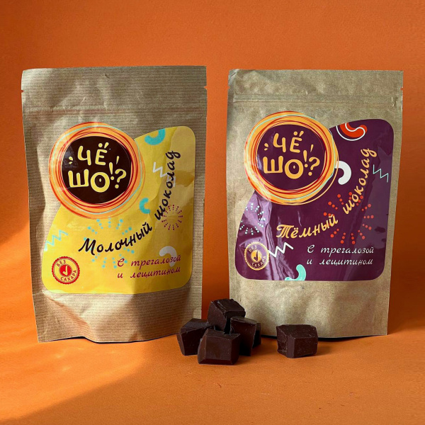 Шоколад ЧЁ ШО молочный, с трегалозой и лецитином, 100 г