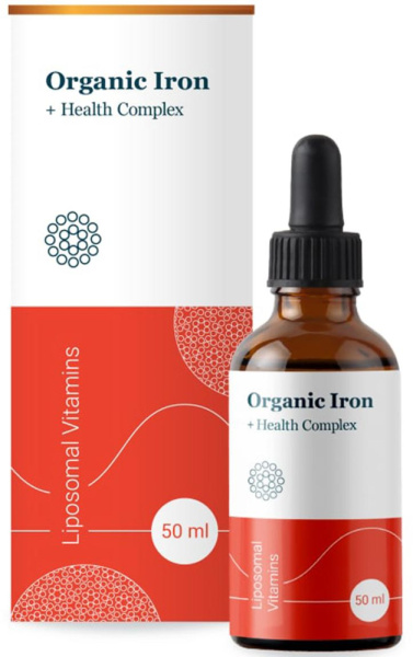 Комплекс Organic Iron + Health Complex, Liposomal Vitamins, 50 мл