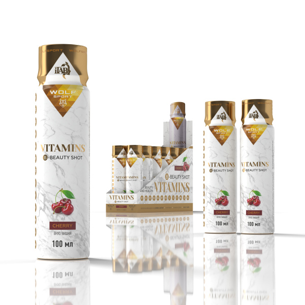 B-комплекс с магнием и витамином C со вкусом вишни / 12 шт