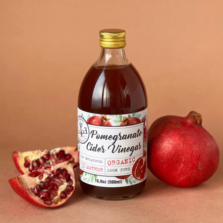 Гранатовый органический нефильтрованный уксус, Ecoce, 500 мл