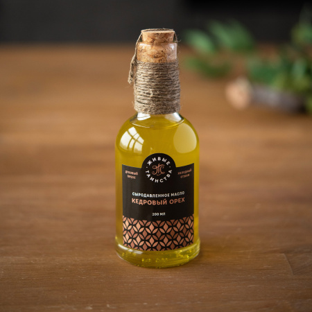 Сыродавленное масло Кедровый орех, 200 мл