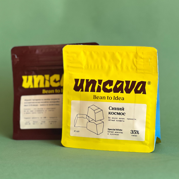 Белый шоколад «Синий космос», без сахара, 100 г