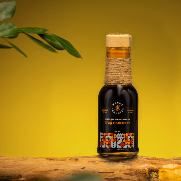 Сыродавленное масло ягод облепихи, 100 мл