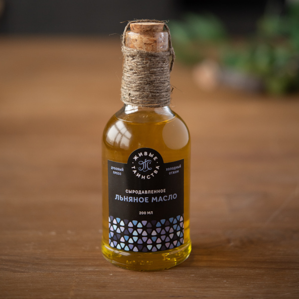 Сыродавленное масло Льняное , 200 мл
