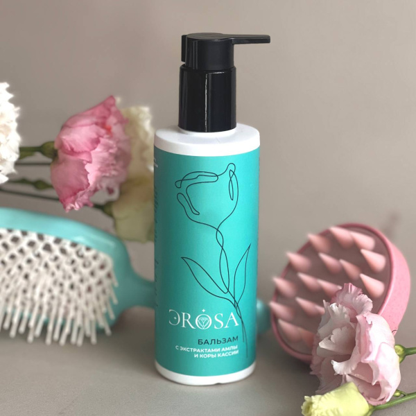 Восстанавливающий бальзам для волос с экстрактами амлы и коры кассии, ЭROSA, 250 мл