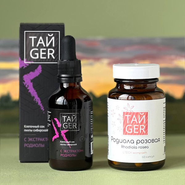 Экстракт родиолы ТАЙGER, 60 капсул