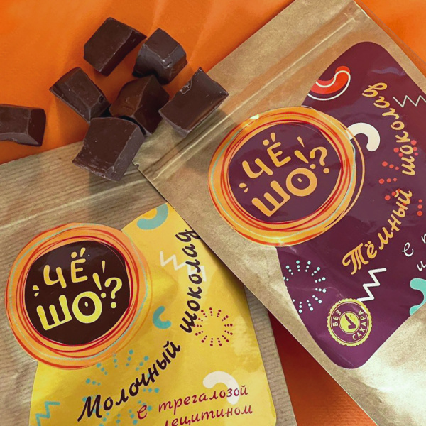 Шоколад ЧЁ ШО тёмный, с трегалозой и лецитином, 100 г