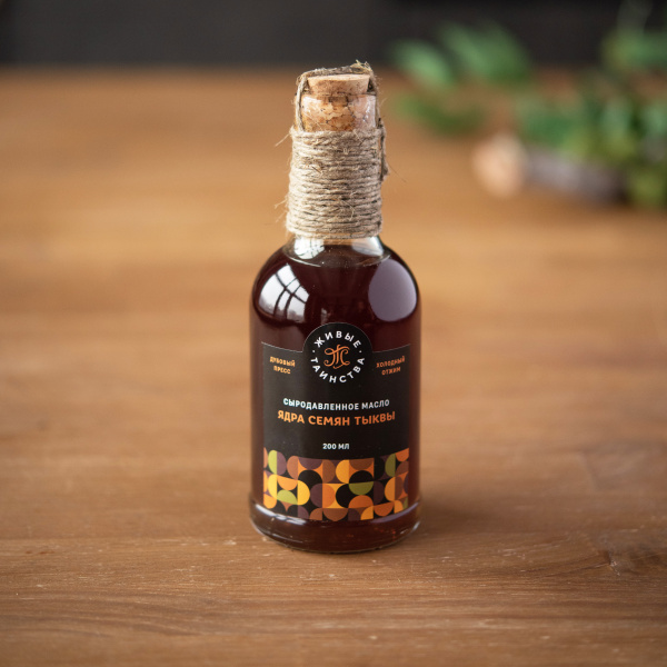 Сыродавленное масло Ядра семян тыквы, 200 мл