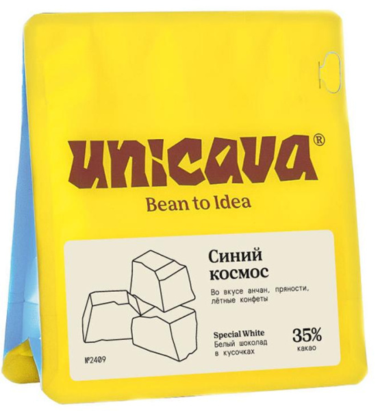 Белый шоколад «Синий космос», без сахара, 100 г