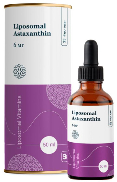 Комплекс Liposomal Astaxanthin, Liposomal Vitamins, 50 мл