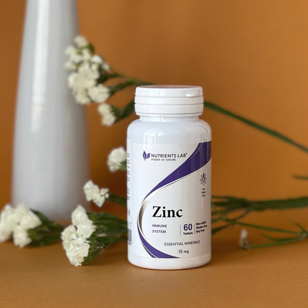 Цинк, 15 мг, 60 таблеток