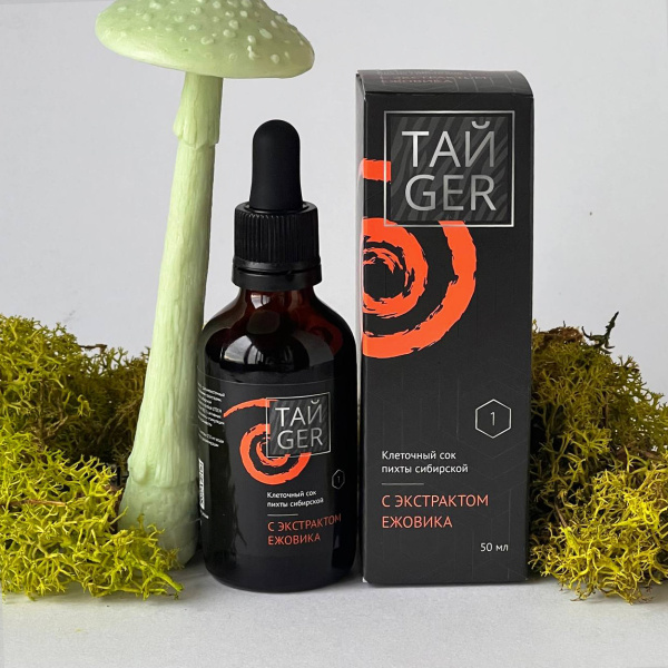 Клеточный сок пихты с экстрактом ежовика ТАЙGER, 50 мл