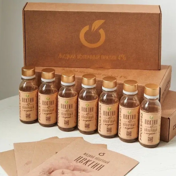 Жидкий яблочный пектин «Пектинова», 7 бутылочек по 100 мл