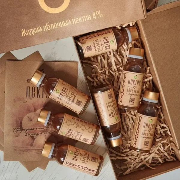 Жидкий яблочный пектин «Пектинова», 7 бутылочек по 100 мл