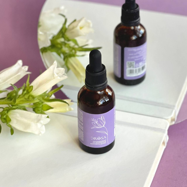 Несмываемая сыворотка для роста волос со стволовыми клетками мальвы и эфирным маслом хиноки, ЭROSA, 50 мл